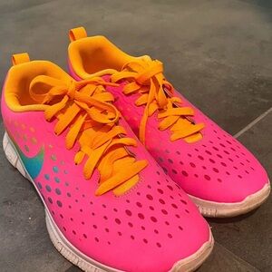 Nike Pink and Orange Athletic Sneakers